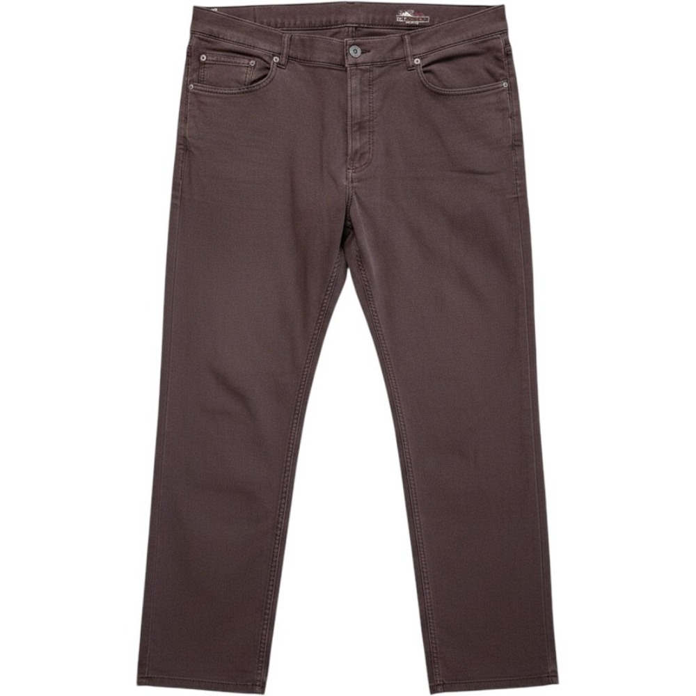 Faherty Mens Stretch Terry 5 Pocket Pant Straight Leg Burgundy Size 36x28